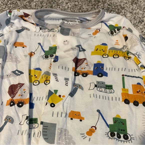 Magnetic Me Kids One Piece with Colorful Vehicle Print - Picture 2 of 4